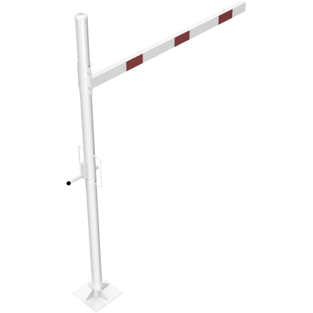Height restriction barrier | cross tube length: 2000 mm | for padlock | to be fixed by plugs